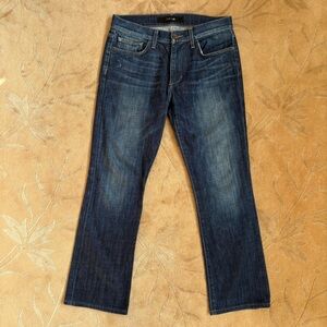 EUC, Joe's Jeans, “The Rocker” Dark Wash Straight Leg Jeans, Size 31, 30” inseam